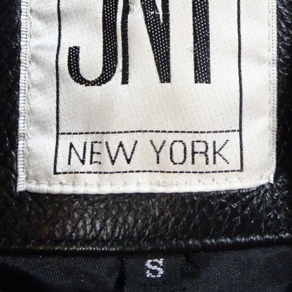 Jones New York Black Leather Coat Small - Picture 6 of 6